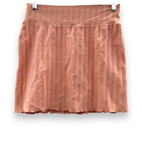 Offline by Aerie OG Groove Ribbed Athletic Mini‎ Skirt in Coral Sz S NEW - Picture 1 of 7